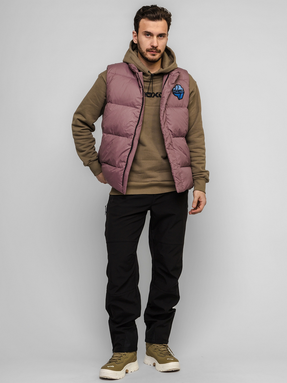 Жилет "НОХО" утеплённый, унисекс, цвет "Лиловая дымка"