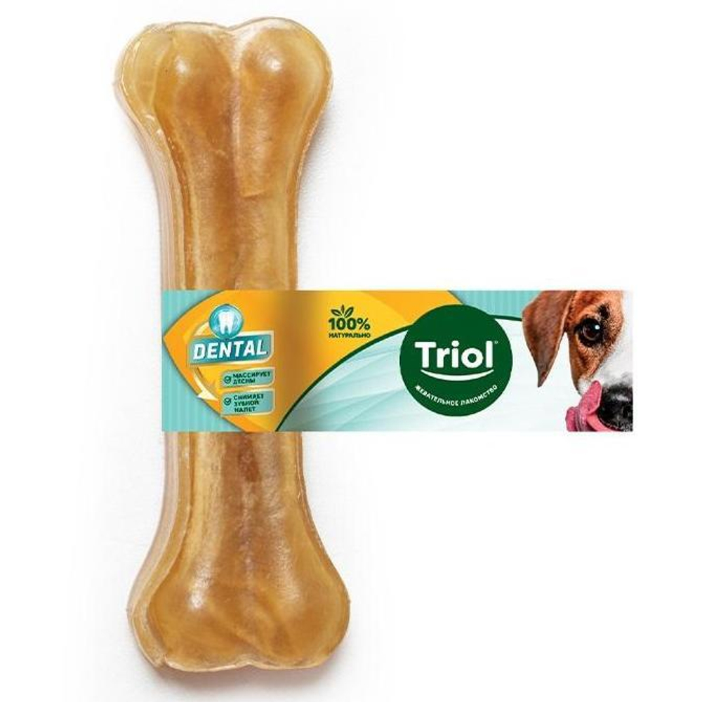 Косточка жевательная DENTAL, 7,5см, 20г (уп. 1шт.), Triol