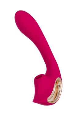 Нереалистичный вибратор Штучки-Дрючки "Stiles", силикон, розовый, 16,9см