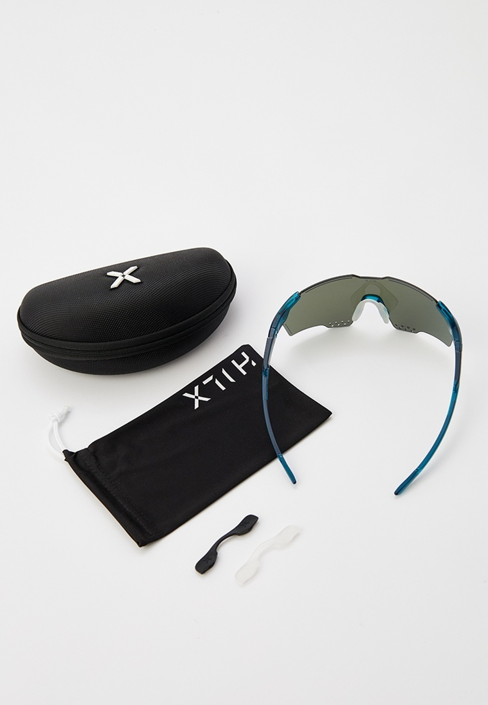 Спортивные очки с диоптриями HILX Gladiator (L) / Shiny Crystal Dark Green / Blue Mirror Lens