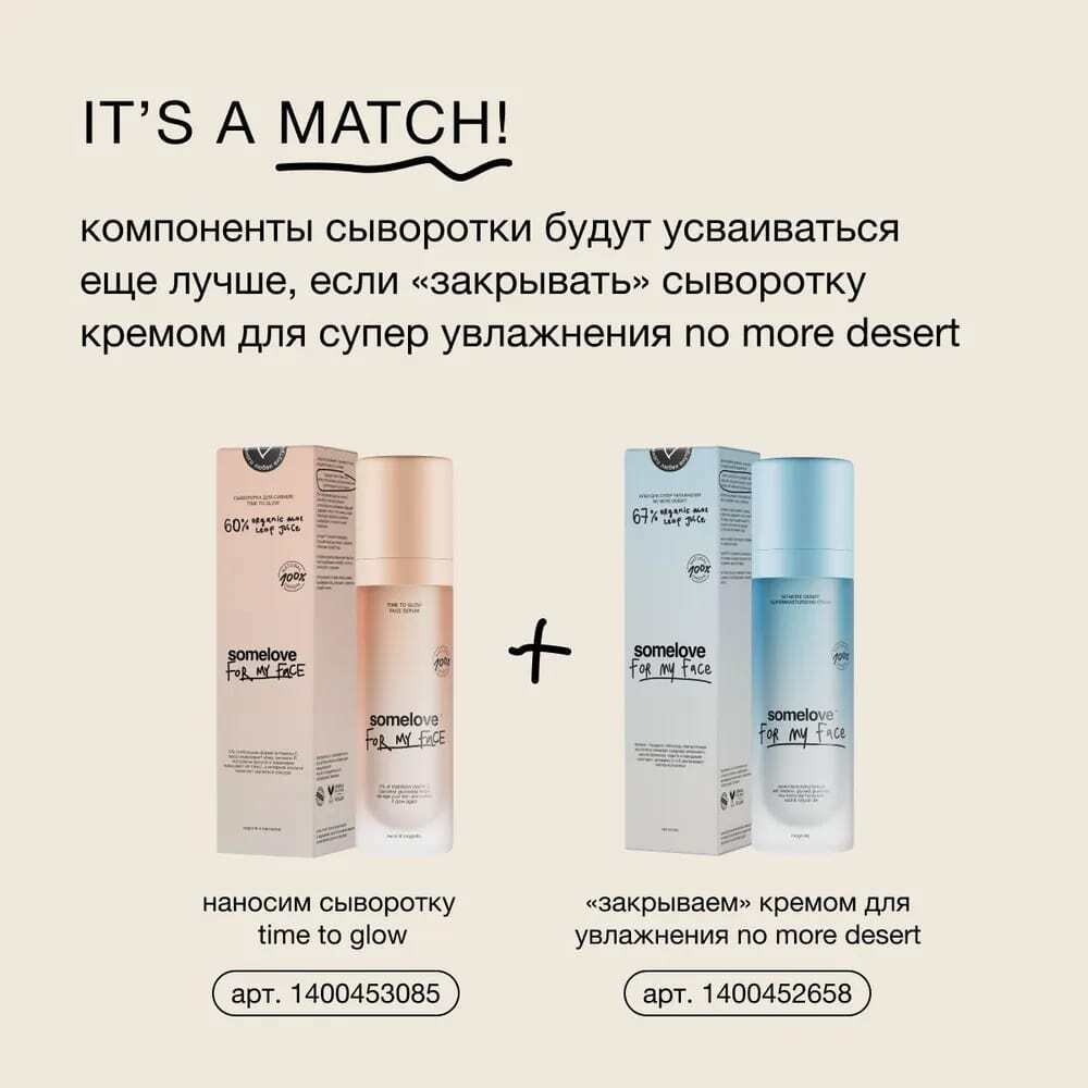 Somelove Refill Сыворотка с антиоксидантами для ровного тона и сияния кожи SOMELOVE TIME TO GLOW 30 мл