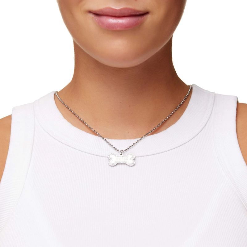 Колье Собачий Жетон – Серебро