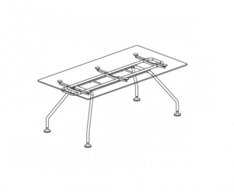 Стол руководителя со шпонированной столешницей (XEON)