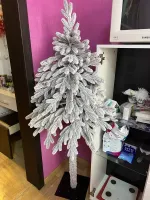 Заснеженная ель на ножке «Тароко» (Литая хвоя) 150 см / 1,5 м