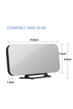Часы зеркальные LED MIRROR DS-3625L белое свечение