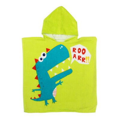 Полотенце-пончо детское махровое "Дино" 60*120см, 5198972 (Крошка Я)