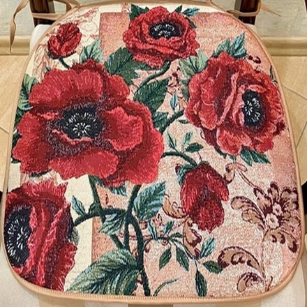 Сиденье из гобелена на стул "ДВ. МАКИ", размер 43*43см, Россия.