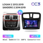 Teyes CC3 9" для Renault Logan 2012-2019