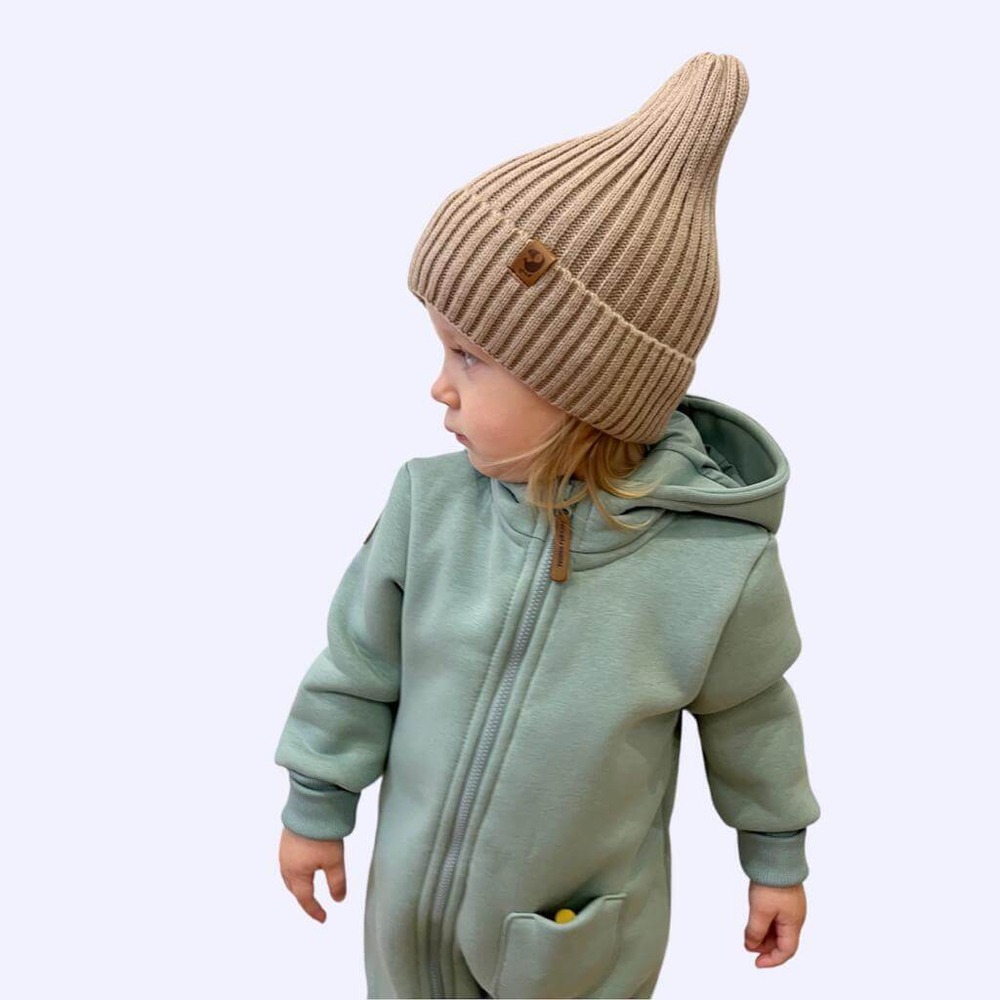 Шапка вязаная Woolly (теплый беж)