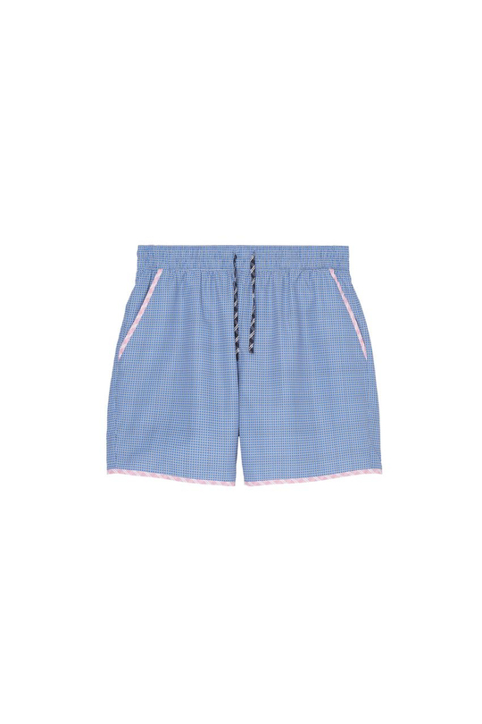 ZARA X BENITO ANTONIO ДЛИННЫЕ ПЛАВКИ В КОНТРАСТНУЮ КЛЕТКУ, СИНИЙ