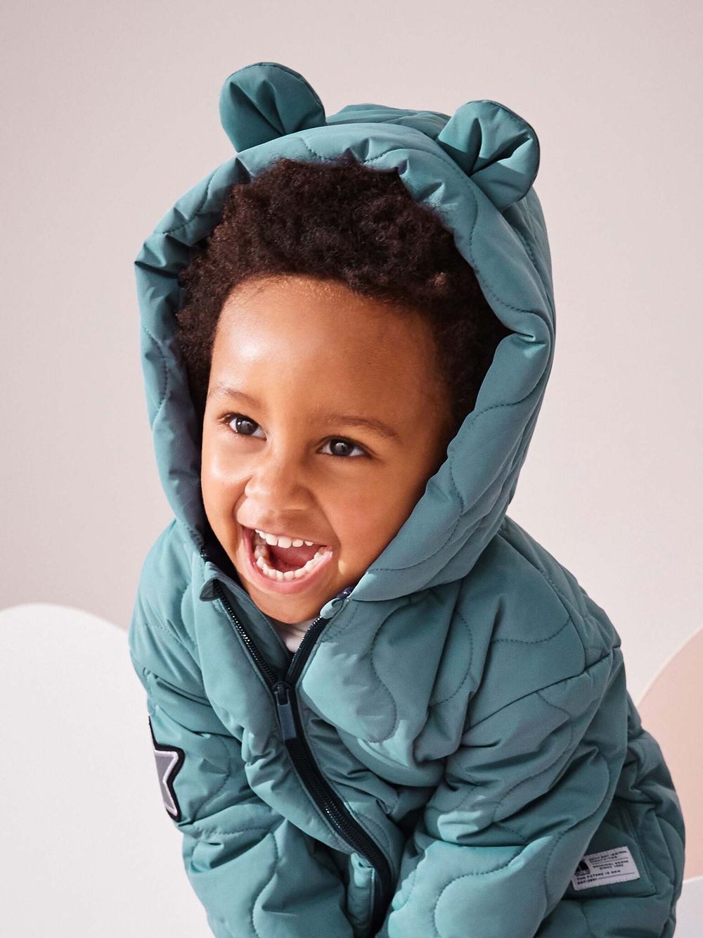 Комбинезон утепленный с капюшоном для мальчика Next Q53-261, Светло-синий