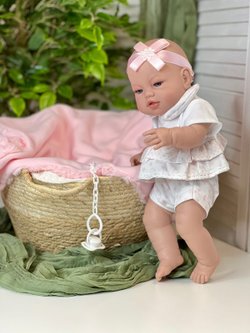 Кукла Berbesa 42см RECIEN NACIDO с пледом в пакете (5113K)