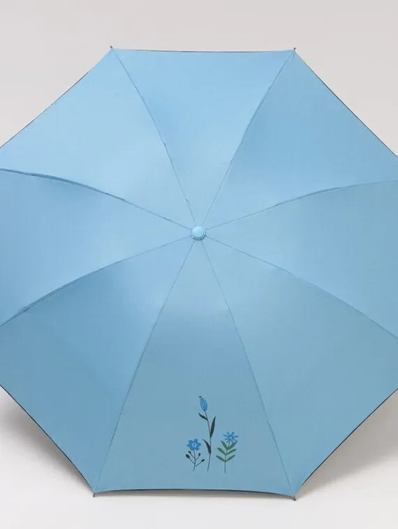 Зонт механический «Цветы», ветроустойчивый, 4 сложения, 8 спиц, R = 48 см, цвет МИКС