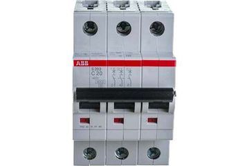 Автоматический выключатель ABB S203 3-полюсный C20 6кА