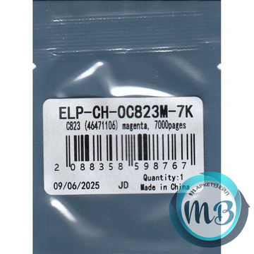 Чип ELP для картриджа OKI C823 (46471106) Magenta, 7K