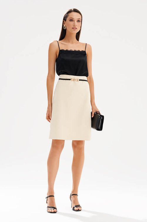 4951 Юбка женская (сливочный)