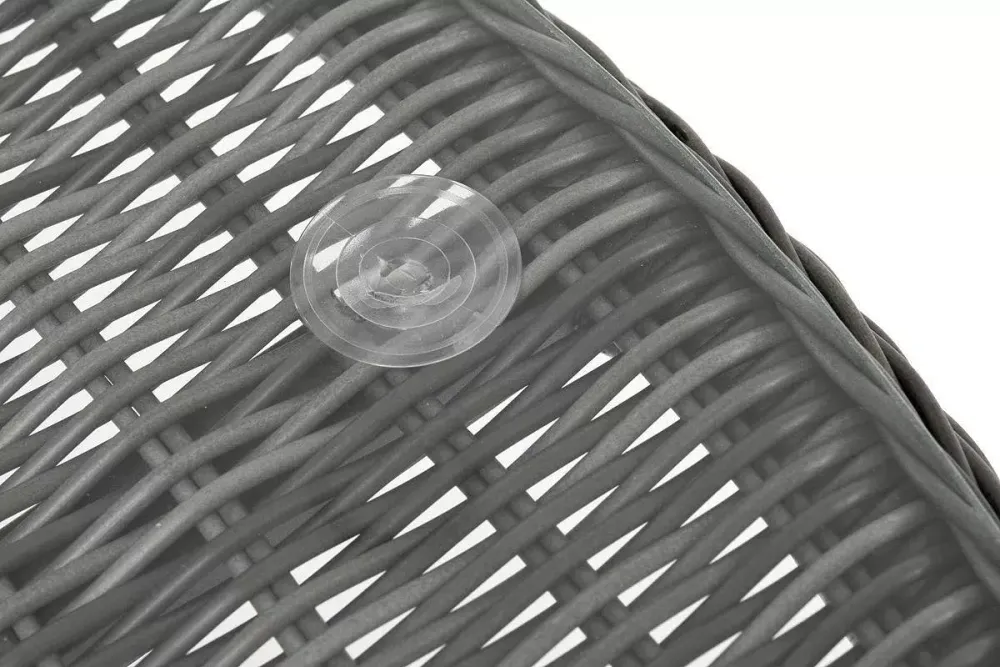 "Эспрессо" плетеный круглый стол, диаметр 118 см, цвет графит