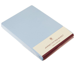 Простыня 160х200х30 Luxberry (Т) Трикотаж Джерси голубая Португалия