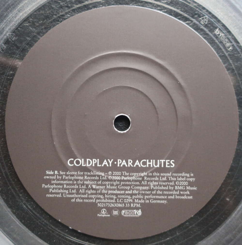 Coldplay / Parachutes (Limited Edition)(Clear Vinyl)(LP)