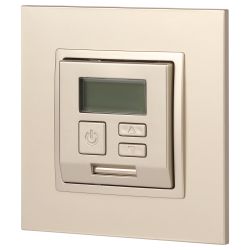 14-4111-04 ЭРА Терморегулятор универс. 230В-Imax16А, IP20, Эра Elegance, шампань | Elegance Шампань