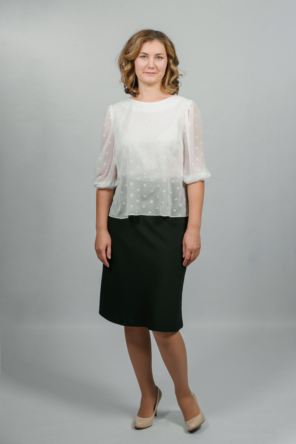 Юбка женская 2606ЛП, черный #70Ч012606ЛП