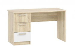 Стол письменный НМ 011.47-01 «Фанк» клен танзанский/белый