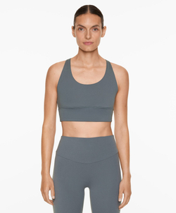 Oysho Спортивный бюстгальтер с бретелями на спине, стальной