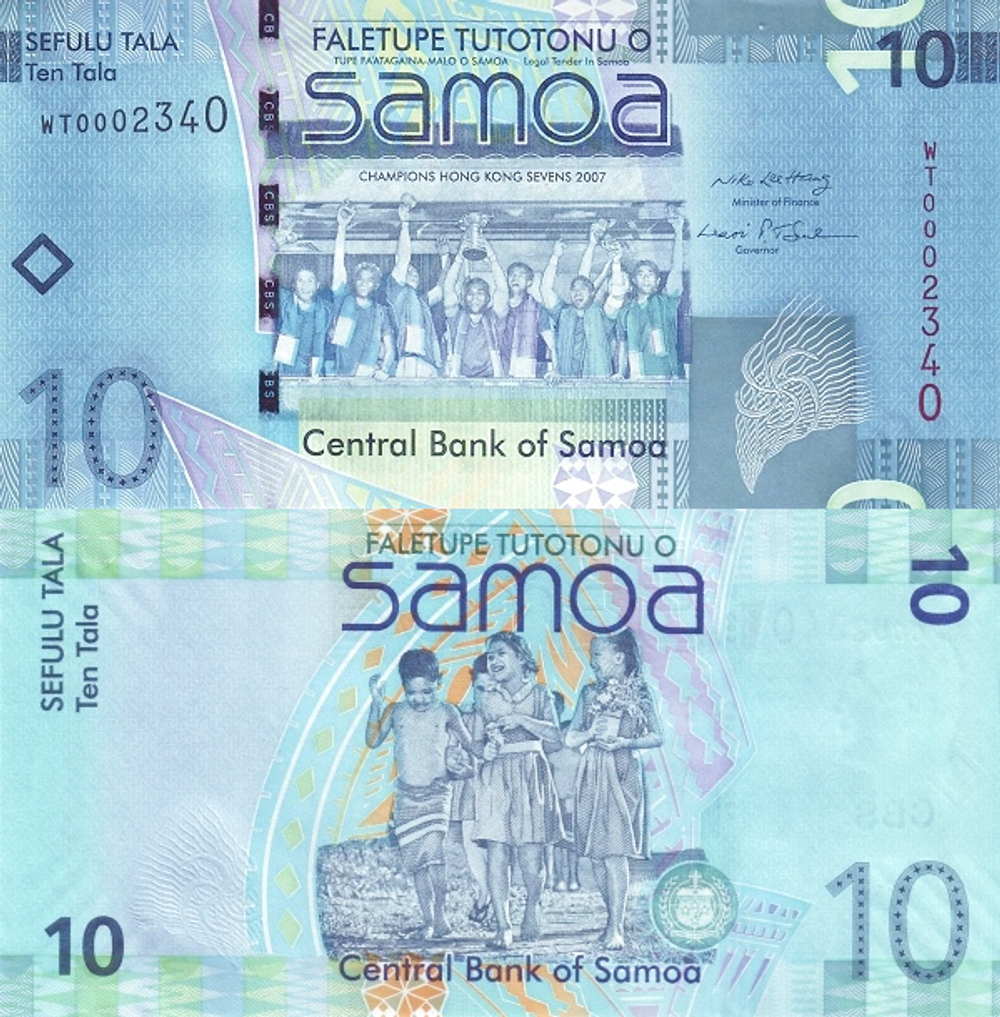 Самоа 10 тала 2008-2017 Дети UNC