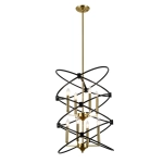 Люстра на штанге Indigo TRIONFO 10020/8R Black V000486