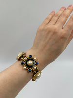 Браслет с эмалью и «жемчугом»