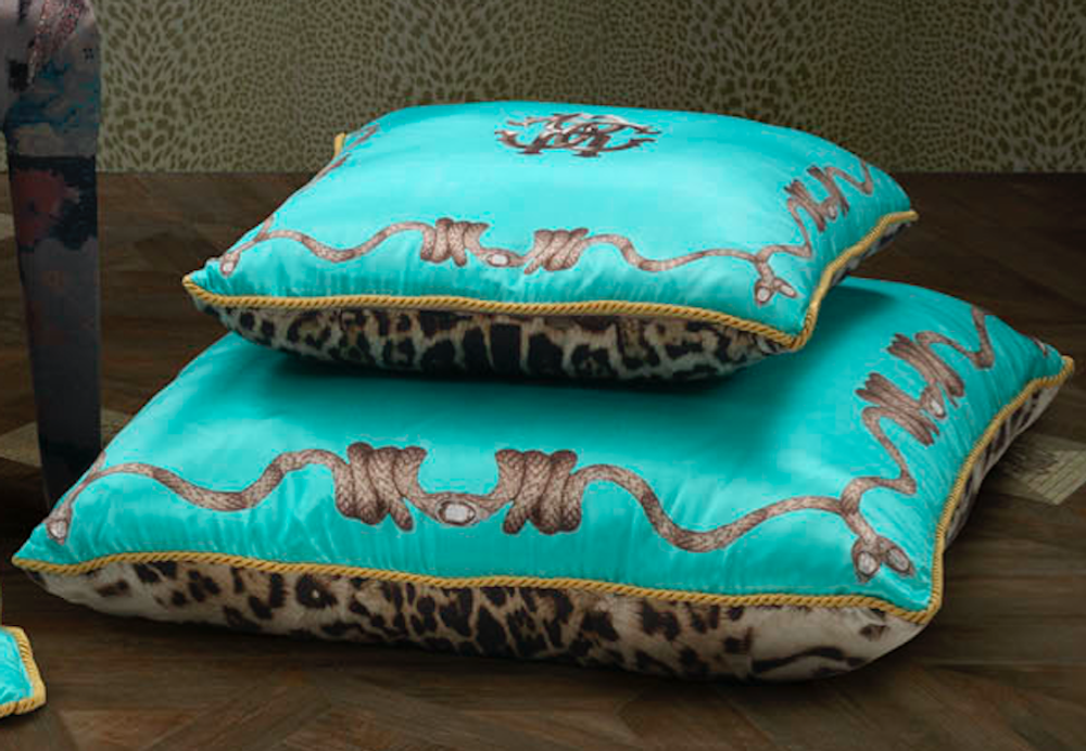 Подушка декоративная 60х60 Roberto Cavalli Firenze Turquose