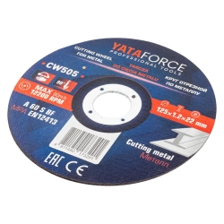 Круг отрезной 125x1.2x22.2мм YATAFORCE YF-CW505