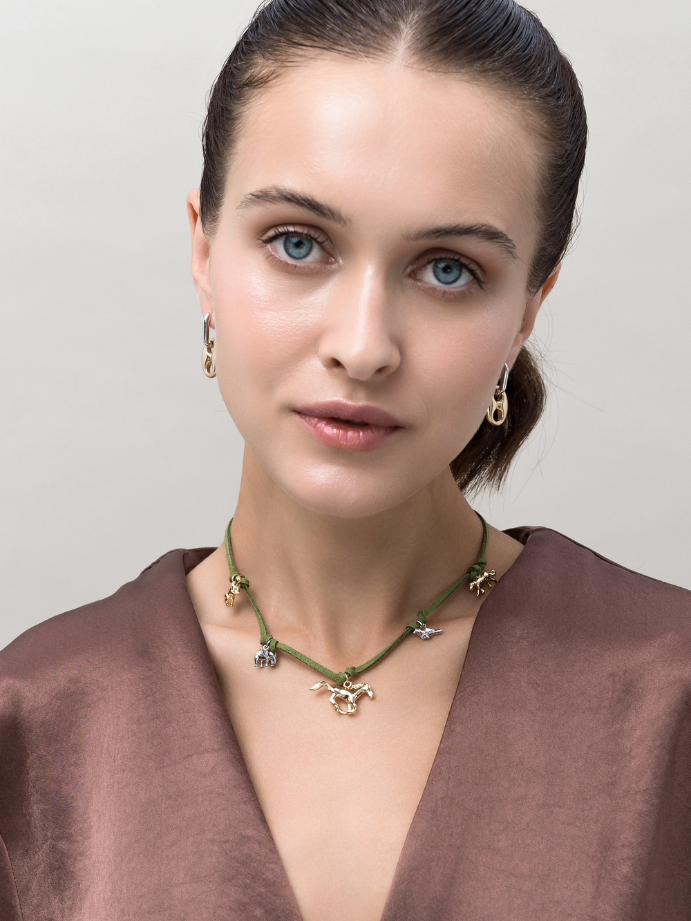 Серьги "Gess" New Bicolor