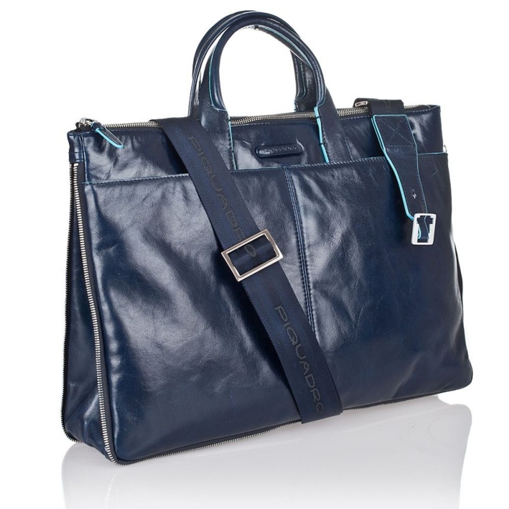 Сумка мужская Piquadro Blue Square синий  (CA1618B2/BLU2)