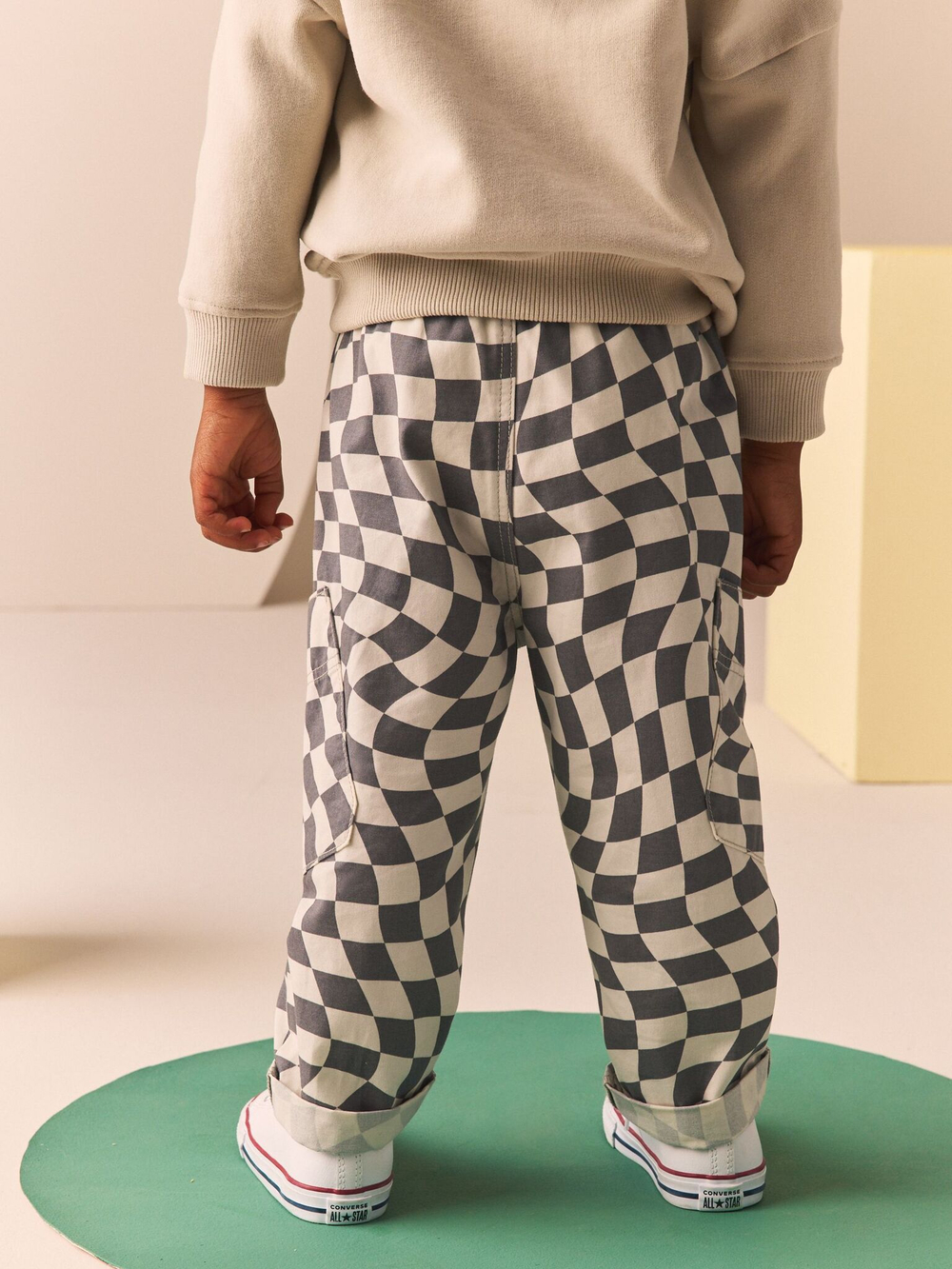 Брюки для мальчика Next 175-420, Молочный, Серый