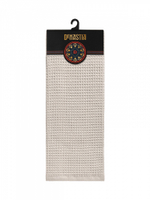 Полотенце кухонное DeNASTIA вафля/махра 470gsm 35x75, хлопок, какао
