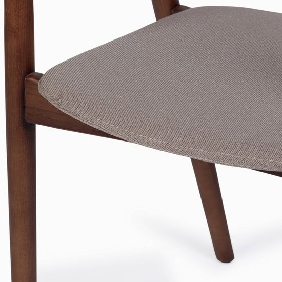 Стул Canada деревянный, сиденье коричневая ткань