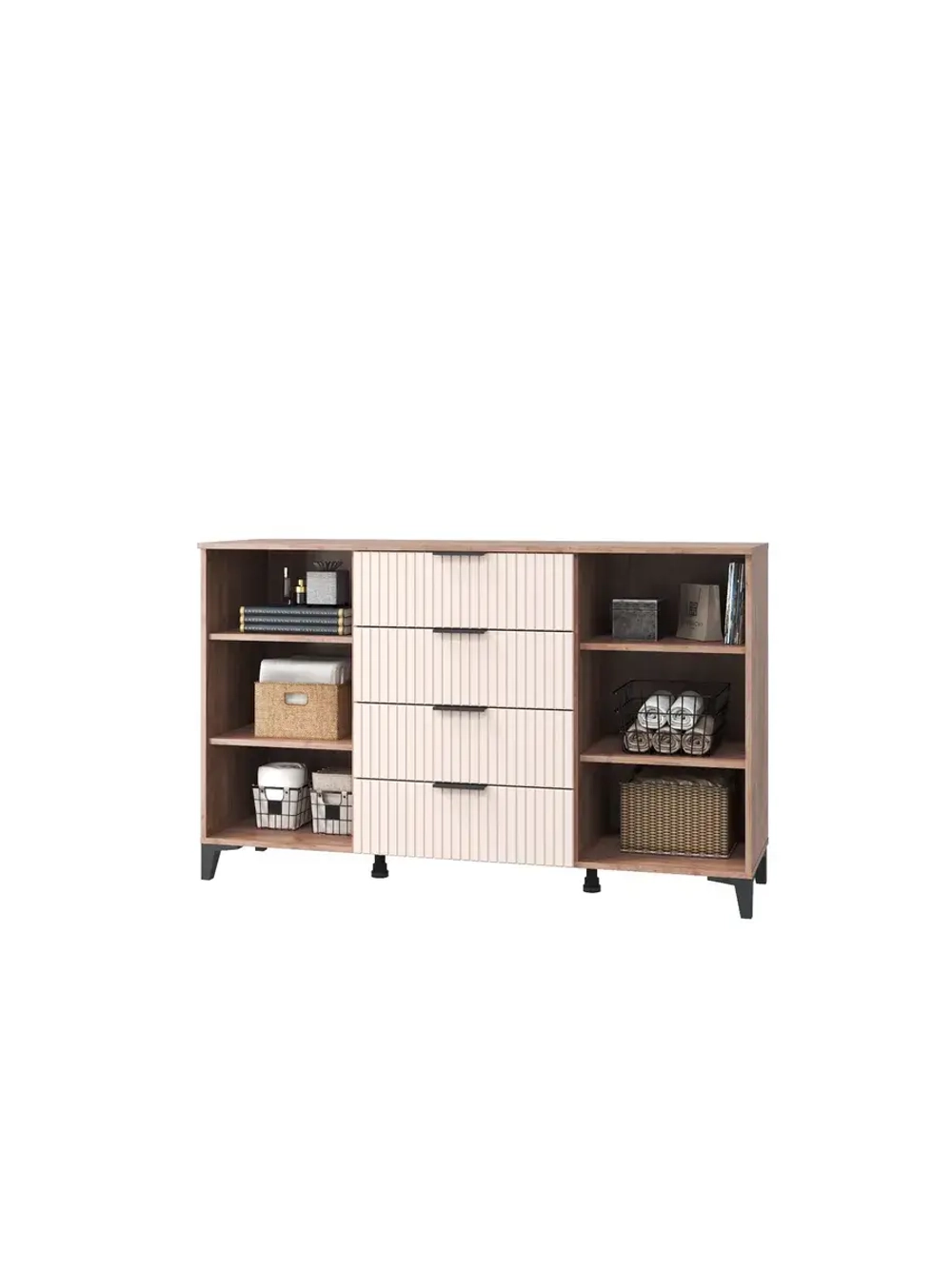 Комод для одежды с ящиками 150,2х44,6х93,5 см