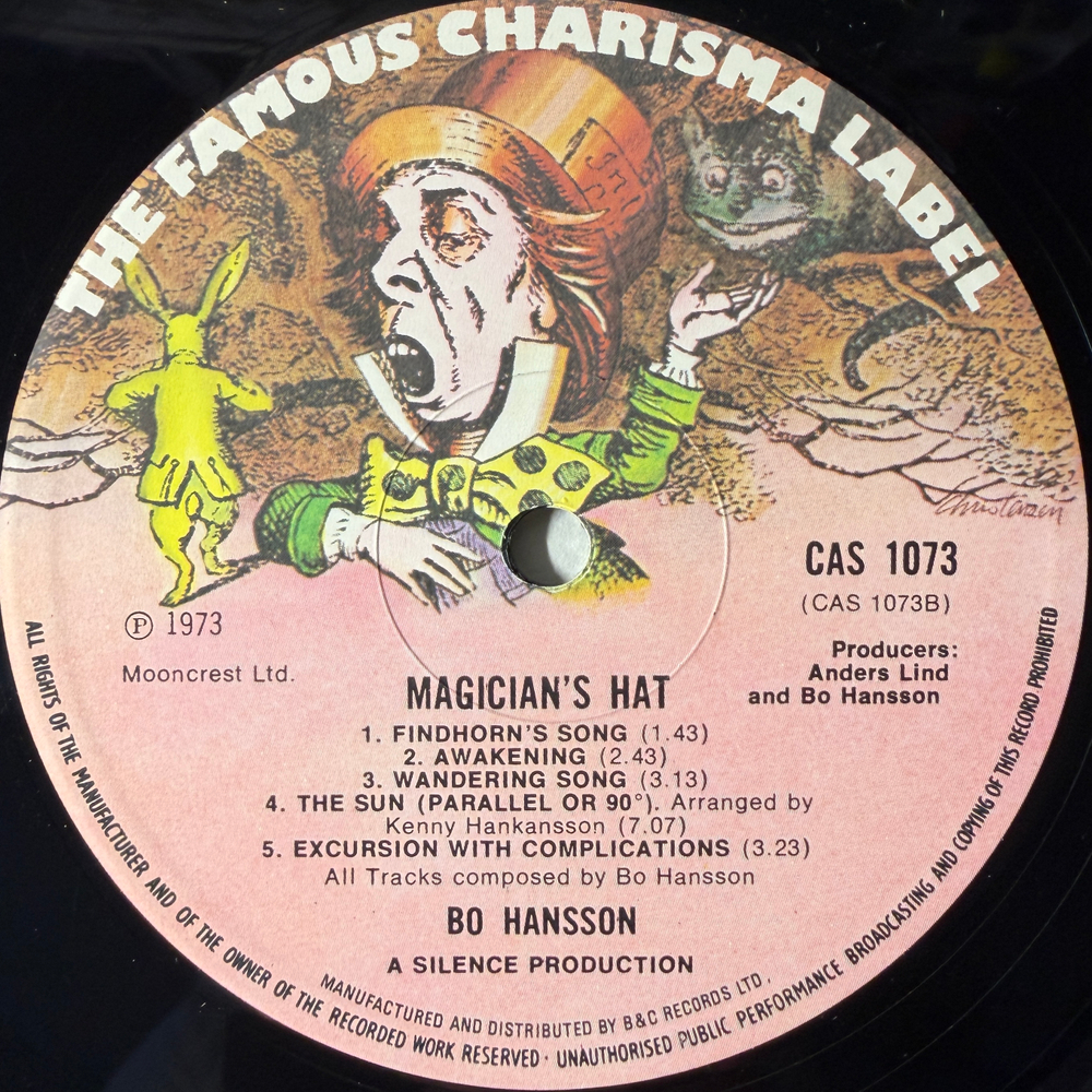 Bo Hansson ‎– Magician's Hat (Англия 1973г.) Т