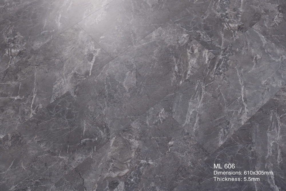 Каменно-полимерная плитка (SPC) Грей марбл (подложка IXPE) - Магазин напольных покрытий в Екатеринбурге. MAXI ПОЛ