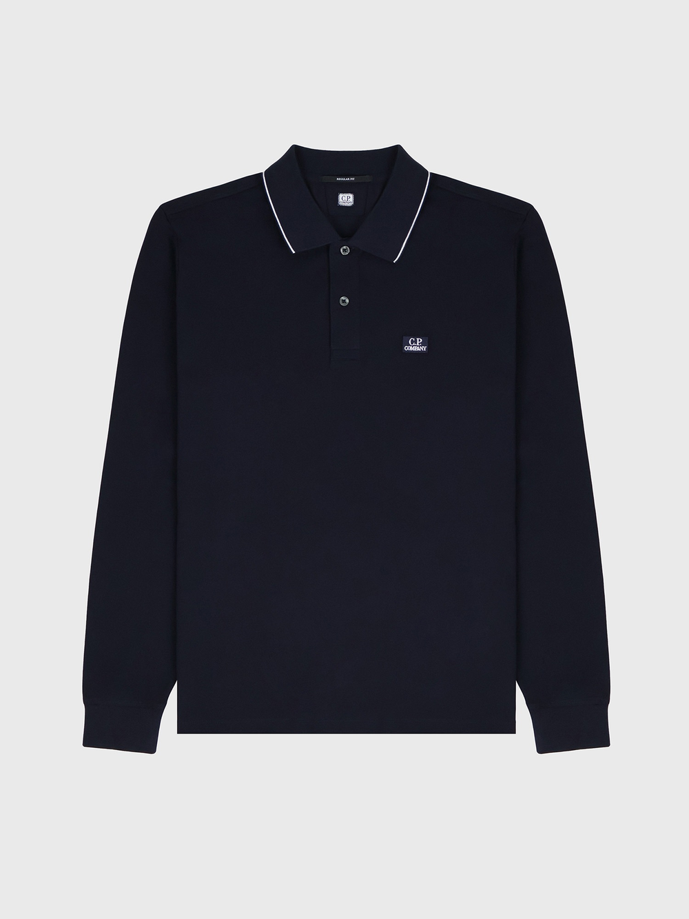 Поло с длинным рукавом C.P. Company Stretch Piquet Line Navy