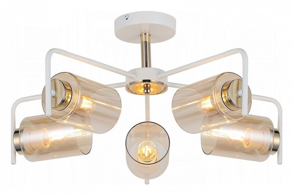 Люстра на штанге ILLUMICO  IL8248-5COU-79 WH GD