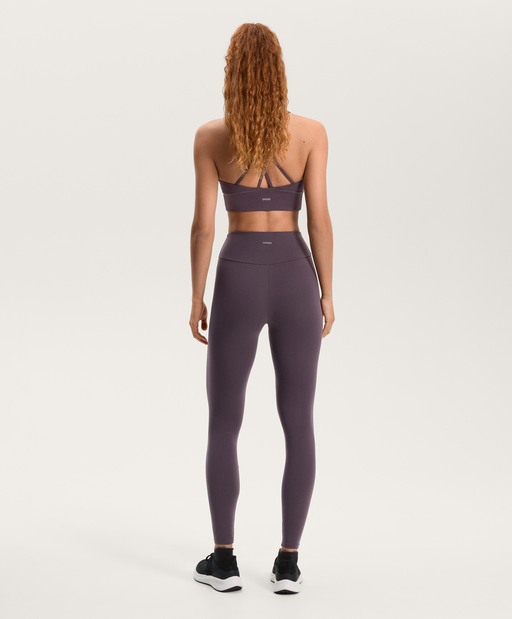 OYSHO Легинсы длиной до щиколотки Comfortlux с высокой посадкой, темно-баклажановый