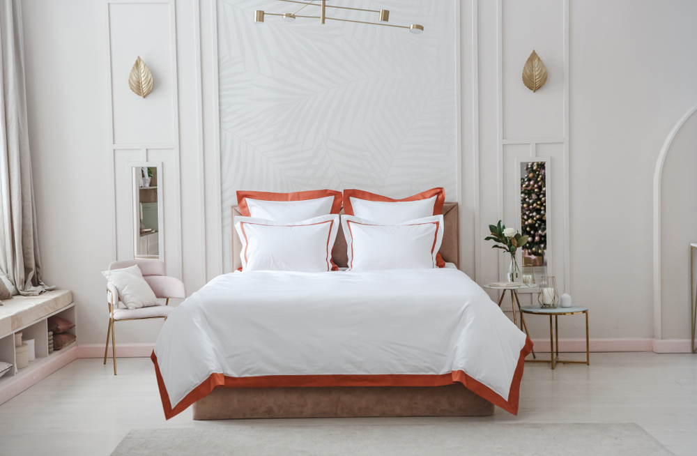 Постельное белье cемейное Сlaire&Caroll Adour Aereo белое