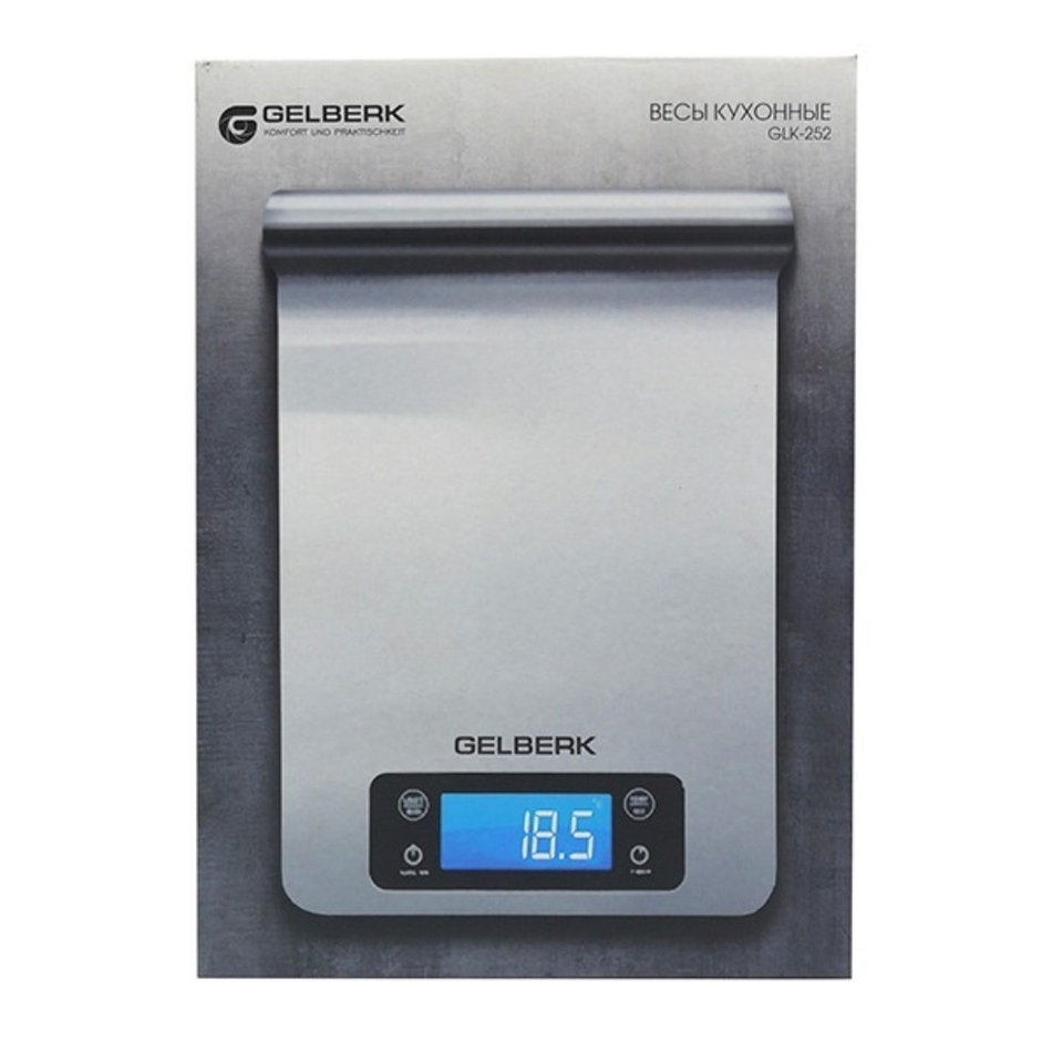 Весы кухонные электронные, Gelberk, GL-252, платф, до 5 кг
