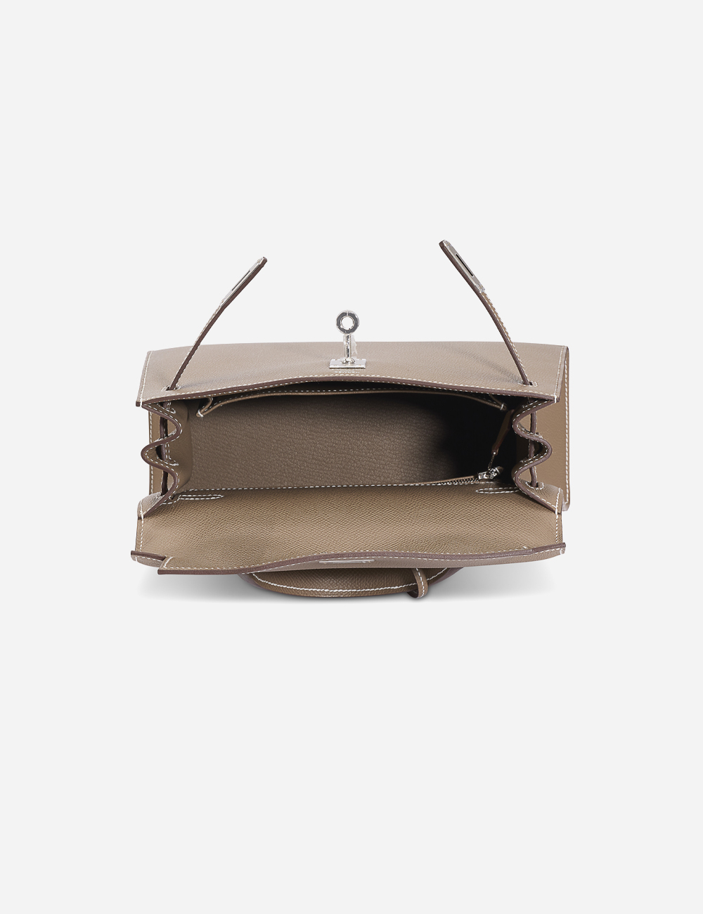 Сумка Hermes Epsom Kelly 25 Palladium Hardware "Etoupe"