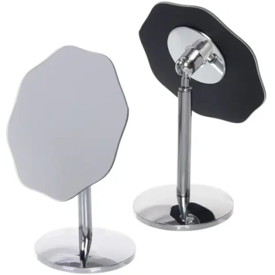 Зеркало настольное «ФОРТУНА БРИ», фигурное, цвет металл, 21*15см (коробка)