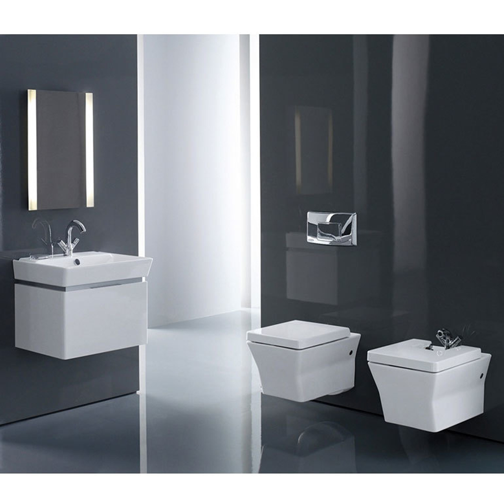 Биде подвесное Jacob Delafon Reve 56х36.5см. с сиденьем микролифт E4812-00