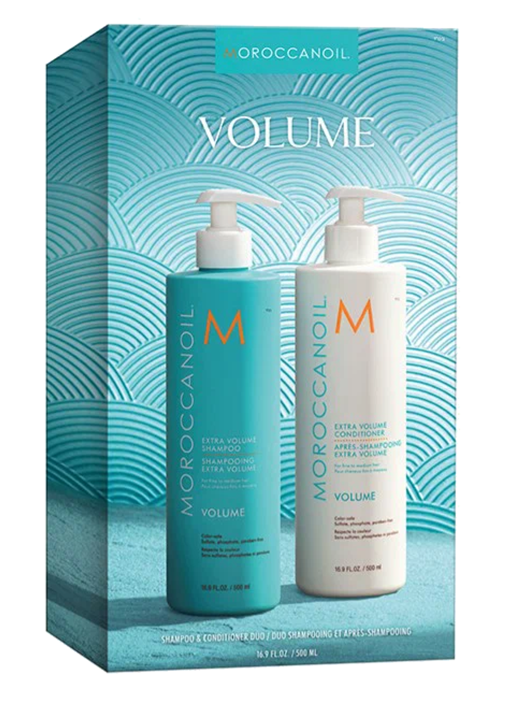 Дорожный набор Объем Moroccanoil (Шампунь + Кондиционер по 500 мл)