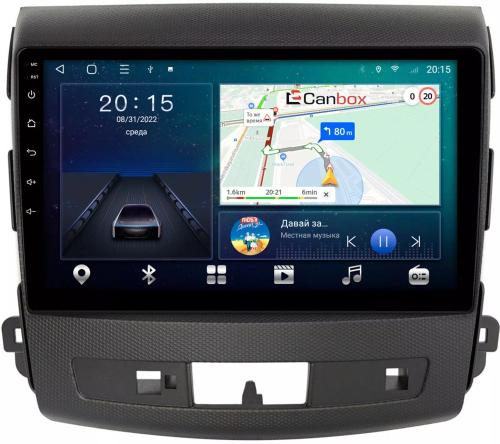 Магнитола для Mitsubishi Outlander XL, Peugeot 4007, Citroen C-Crosser (перфорированная рамка) - CanBox 9-004-1/9-004 Android 10, SIM-слот